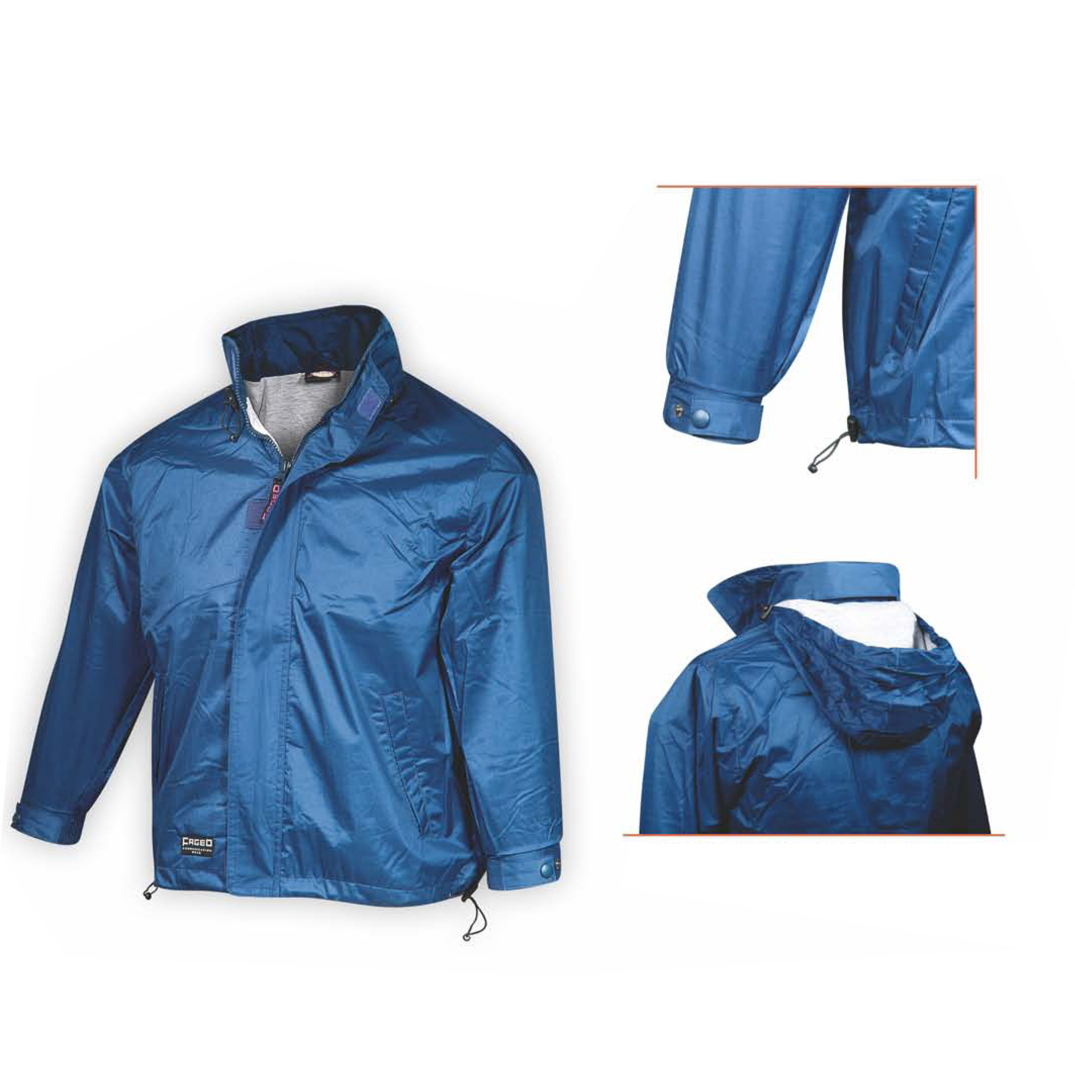 Code:502 YOUTH – Sport jacket wind proof and water proof with hood into colar